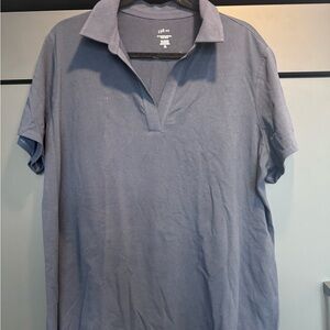 J. Jill Navy Blue Polo Shirt